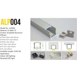 LED profile ALP004 for Recessed light