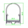 Aluminum LED Profile ALP044-P